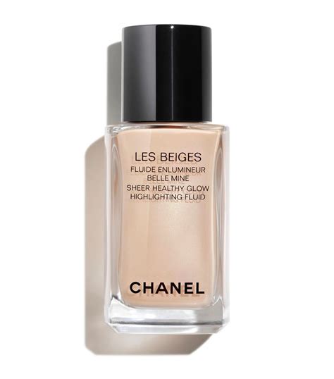 chanel les beiges healthy glow sheer highlighting fluid|Chanel sunkissed highlighter.